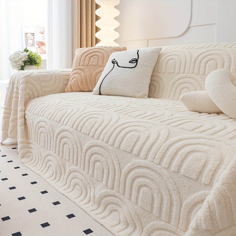 Housse de canapé jacquard