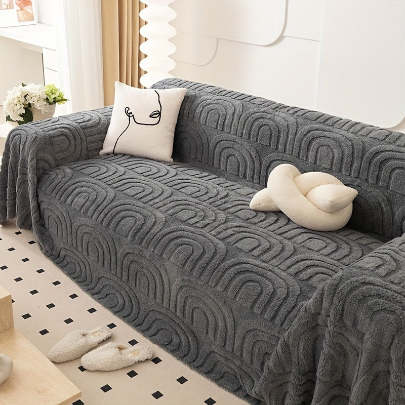 Housse de canapé jacquard