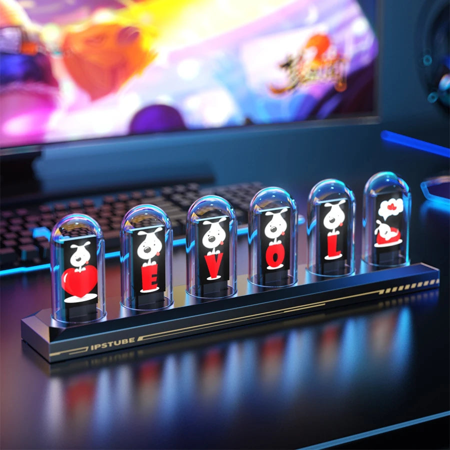 Horloge Nixie RGB à Tubes avec Écran IPS Couleur
