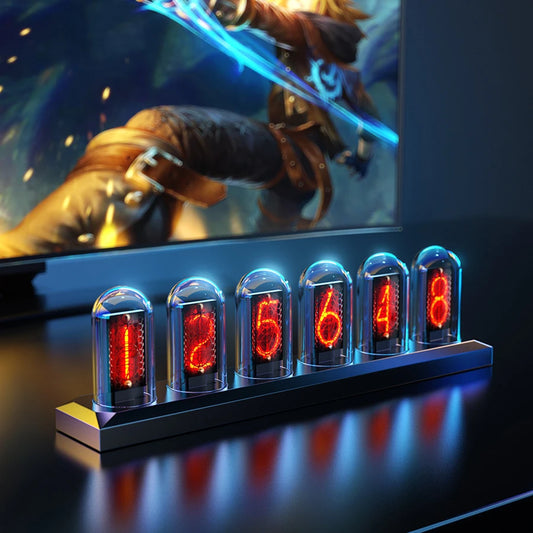Horloge Nixie RGB à Tubes avec Écran IPS Couleur