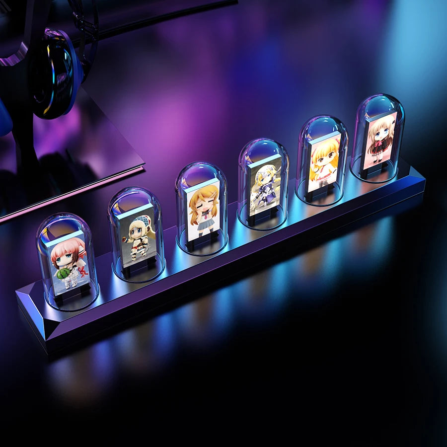 Horloge Nixie RGB à Tubes avec Écran IPS Couleur