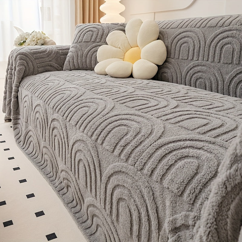 Housse de canapé jacquard