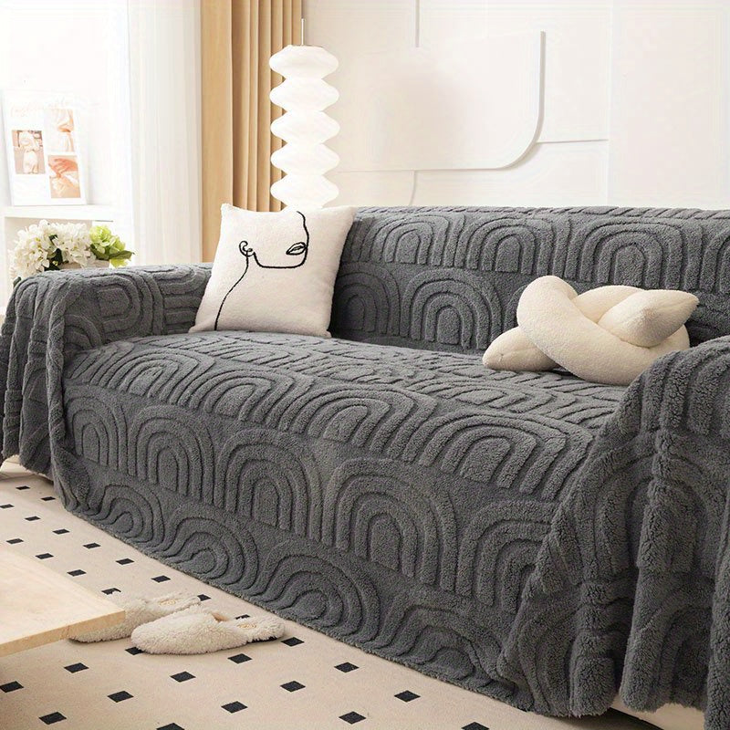 Housse de canapé jacquard
